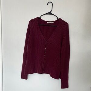 Abercrombie Women's Burgundy Sweater